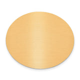 1 1/2 x 1 3/4 Oval Copper Aluminum Plates-Set of 6