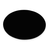 1 1/4 x 1 3/4 Oval Black Anodized Aluminum Plates-Set of 6