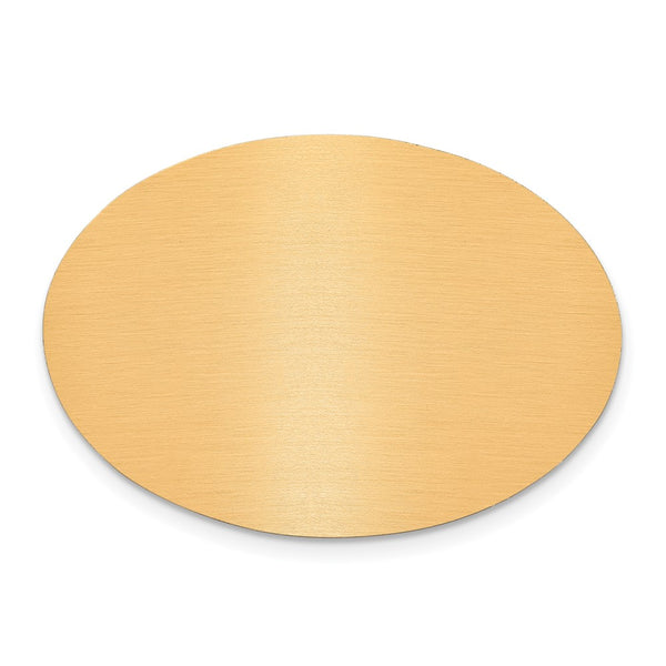 1 1/4 x 1 3/4 Oval Copper Aluminum Plates-Set of 6