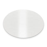 1 1/4 x 1 3/4 Oval Satin Aluminum Plates-Set of 6