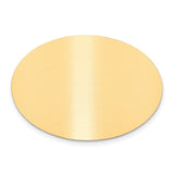 1 1/4 x 1 3/4 Oval Satin Brass Plates-Set of 6