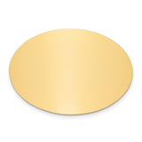 1 1/4 x 1 3/4 Oval Polished Brass Plates-Set of 6