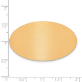 1 1/8 x 1 7/8 Oval Copper Aluminum Plates-Set of 6