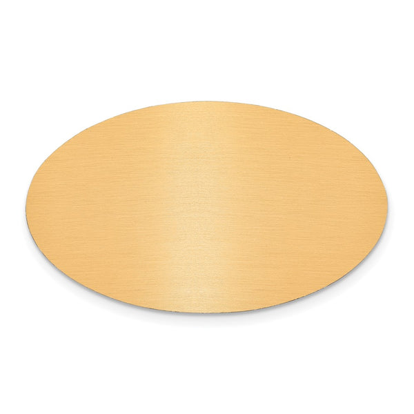 1 1/8 x 1 7/8 Oval Copper Aluminum Plates-Set of 6