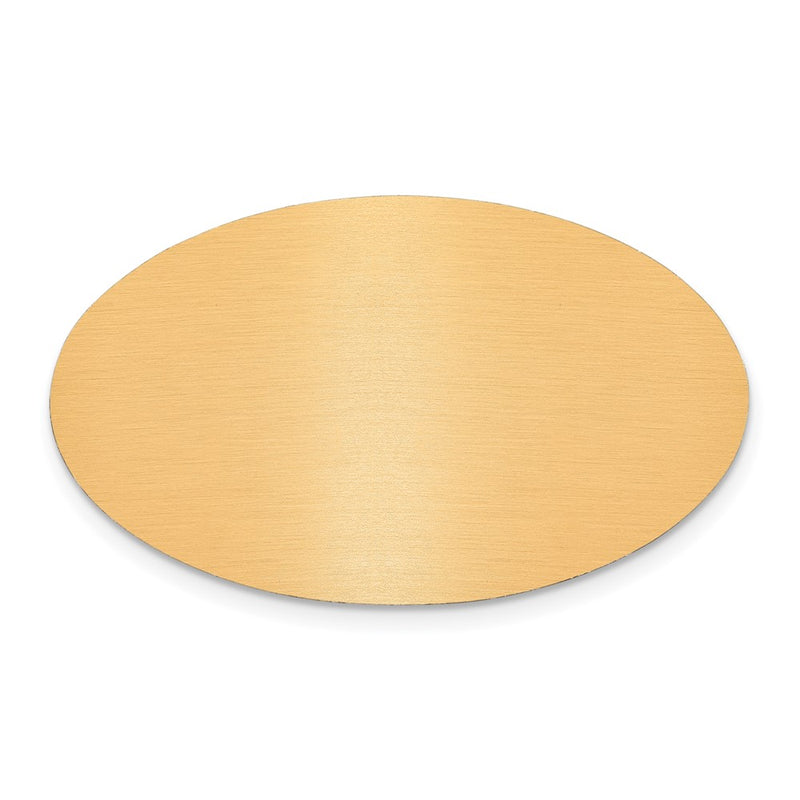 1 1/8 x 1 7/8 Oval Copper Aluminum Plates-Set of 6