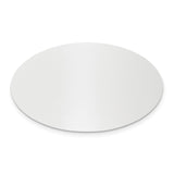 1 1/8 x 1 7/8 Oval Polished Aluminum Plates-Set of 6