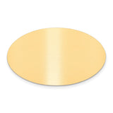 1 1/8 x 1 7/8 Oval Satin Brass Plates-Set of 6