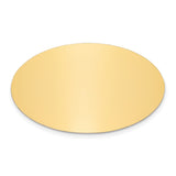 1 1/8 x 1 7/8 Oval Polished Brass Plates-Set of 6