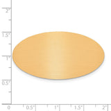 1 x 1 7/8 Oval Copper Aluminum Plates-Set of 6
