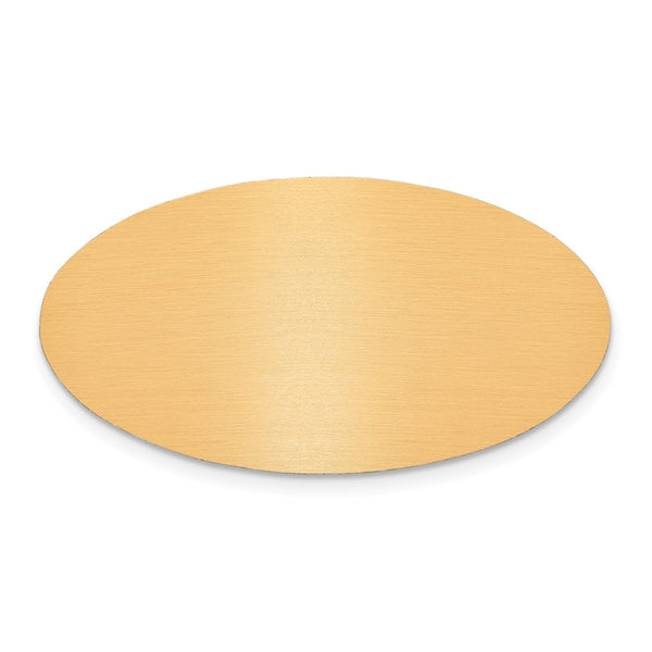 1 x 1 7/8 Oval Copper Aluminum Plates-Set of 6