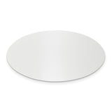 1 x 1 7/8 Oval Polished Aluminum Plates-Set of 6