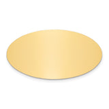 1 x 1 7/8 Oval Polished Brass Plates-Set of 6