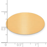 3/4 x 1 1/4 Oval Copper Aluminum Plates-Set of 6