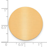 1 x 1 Round Copper Aluminum Plates-Set of 6