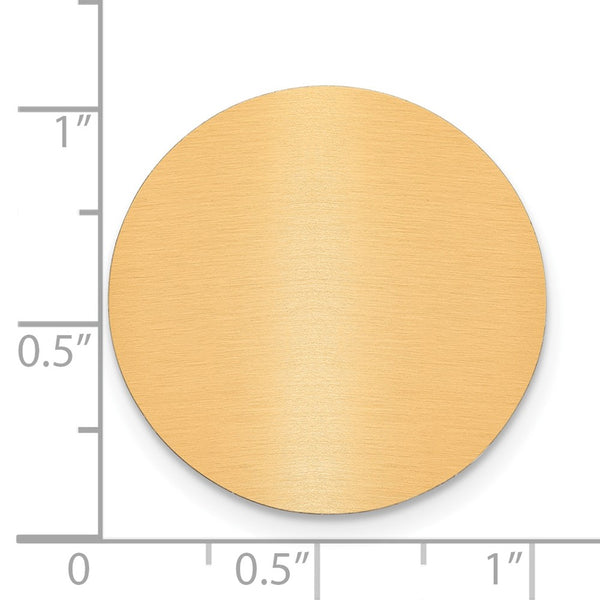 1 x 1 Round Copper Aluminum Plates-Set of 6