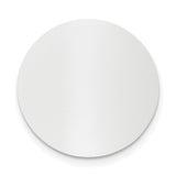 1 x 1 Round Polished Aluminum Plates-Set of 6