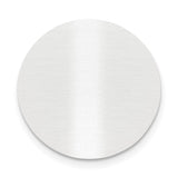 1 x 1 Round Satin Aluminum Plates-Set of 6