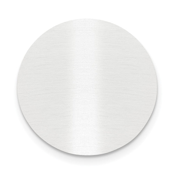 1 x 1 Round Satin Aluminum Plates-Set of 6