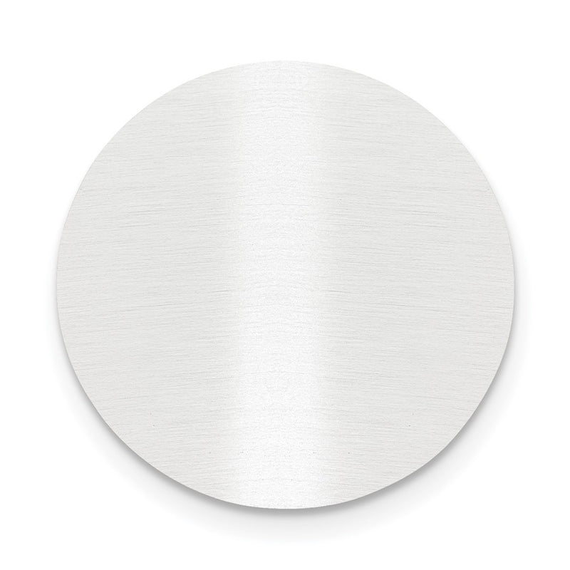 1 x 1 Round Satin Aluminum Plates-Set of 6