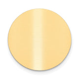 1 x 1 Round Satin Brass Plates-Set of 6