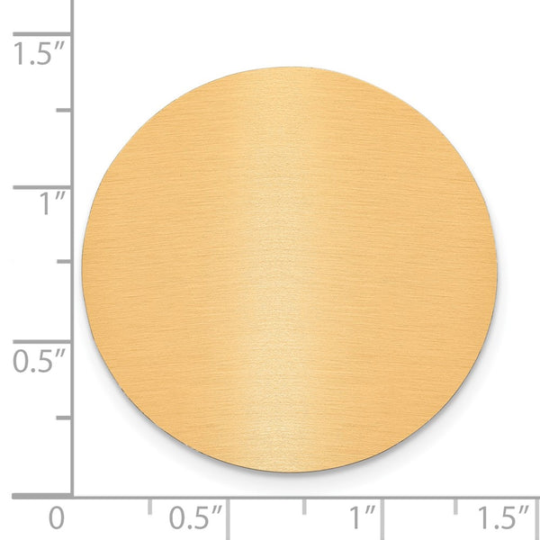 1 1/4 x 1 1/4 Round Copper Aluminum Plates-Set of 6