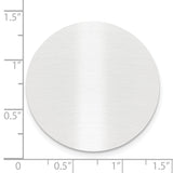 1 1/4 x 1 1/4 Round Satin Aluminum Plates-Set of 6