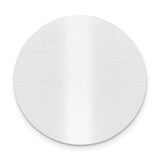 1 1/4 x 1 1/4 Round Satin Aluminum Plates-Set of 6