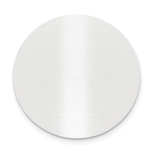 1 1/4 x 1 1/4 Round Satin Aluminum Plates-Set of 6