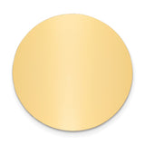 1 1/4 x 1 1/4 Round Polished Brass Plates-Set of 6