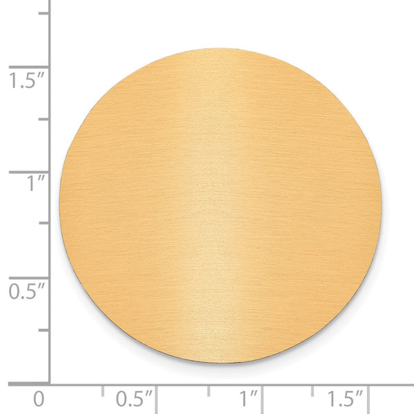 1 1/2 x 1 1/2 Round Copper Aluminum Plates-Set of 6