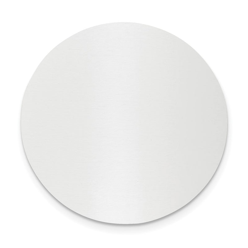 1 1/2 x 1 1/2 Round Polished Aluminum Plates-Set of 6