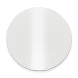 1 1/2 x 1 1/2 Round Satin Aluminum Plates-Set of 6