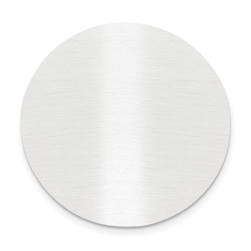 1 1/2 x 1 1/2 Round Satin Aluminum Plates-Set of 6