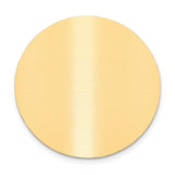 1 1/2 x 1 1/2 Round Satin Brass Plates-Set of 6