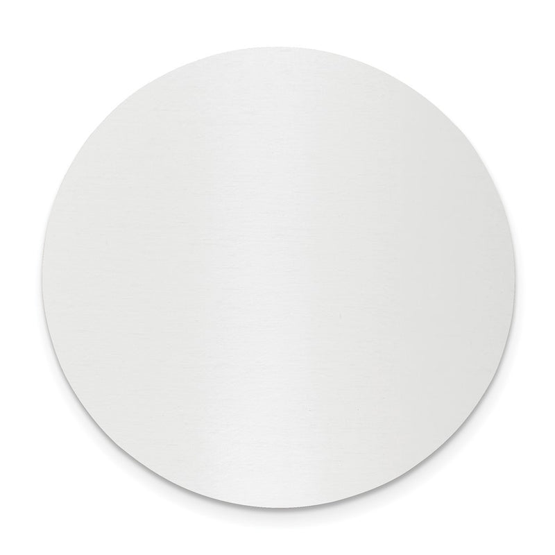 1 3/4 x 1 3/4 Round Polished Aluminum Plates-Set of 6