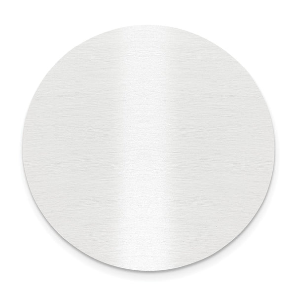 1 3/4 x 1 3/4 Round Satin Aluminum Plates-Set of 6