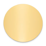1 3/4 x 1 3/4 Round Solid Brass Plates-Set of 6
