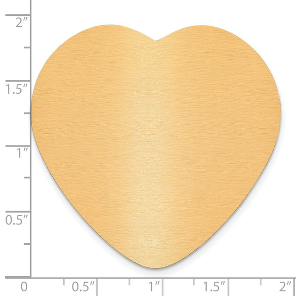 1 7/8 x 1 7/8 Heart Copper Aluminum Plates-Set of 6