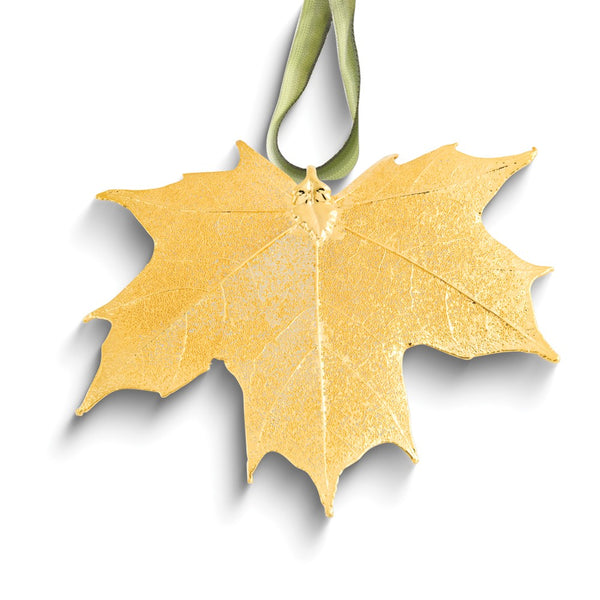 24k Gold Dipped Sugar Maple Decorative Real Leaf