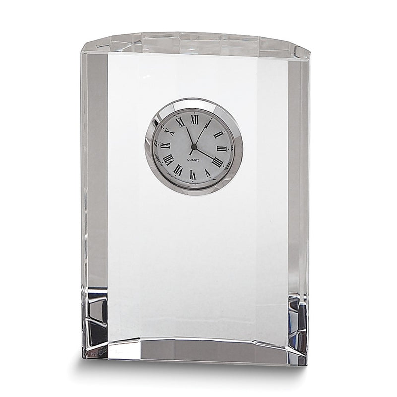 Optic Crystal Semi-Circular Quartz Clock