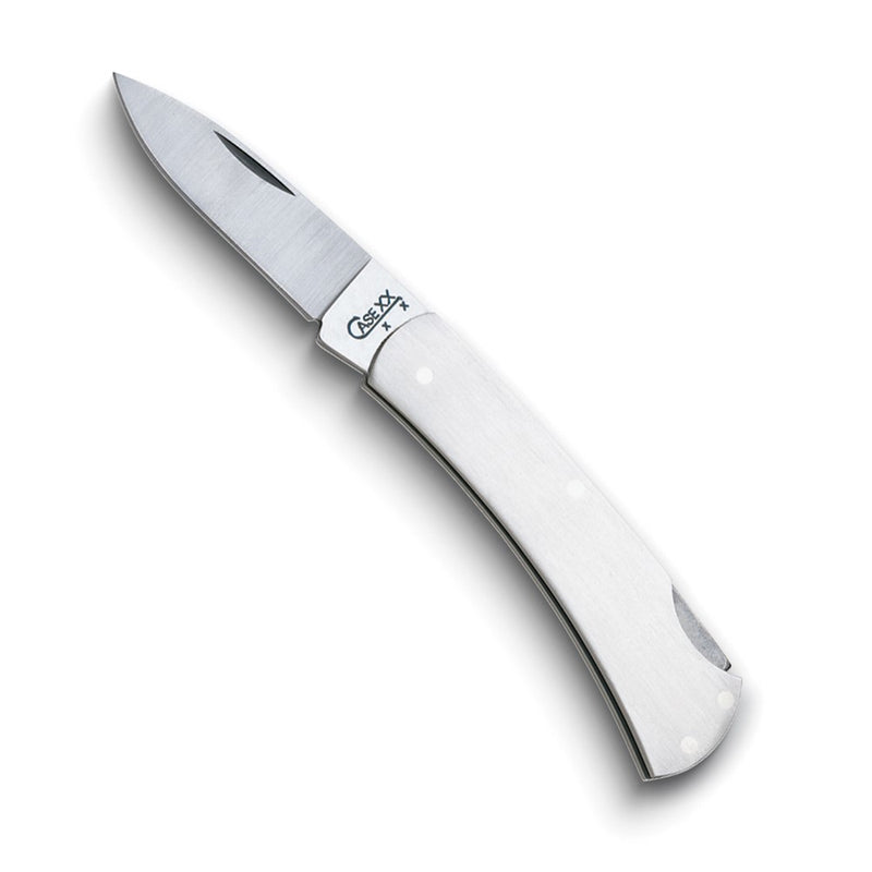 Case Executive Steel Handle Lockback Pocket Knife with Tru-Sharp Stainless Steel Blade