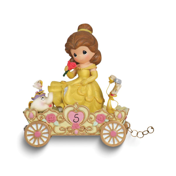Precious Moments Disney Birthday Parade Belle Age 5 Resin Figurine