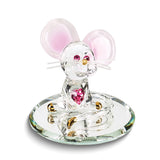 Too Cute Mouse Handcrafted Glass Figurine