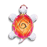 Sunrise Turtle Handcrafted Glass Figurine with 22k Gold Trim