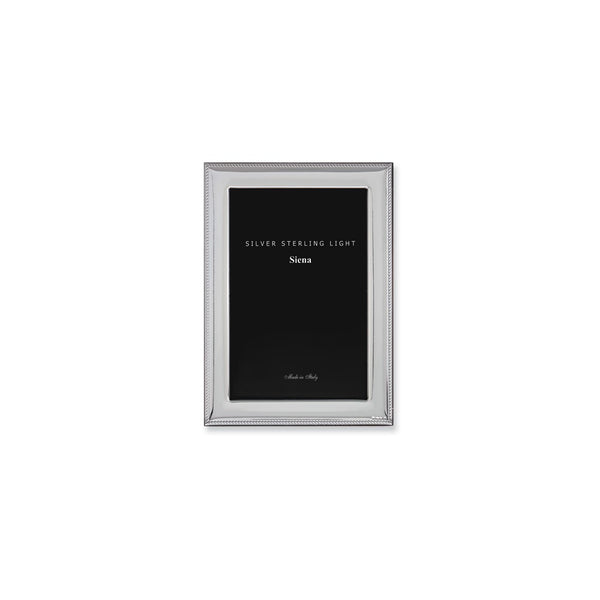 Bilaminate Sterling Silver Roped Border 8x10 Frame