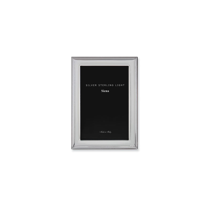 Bilaminate Sterling Silver Roped Border 8x10 Frame