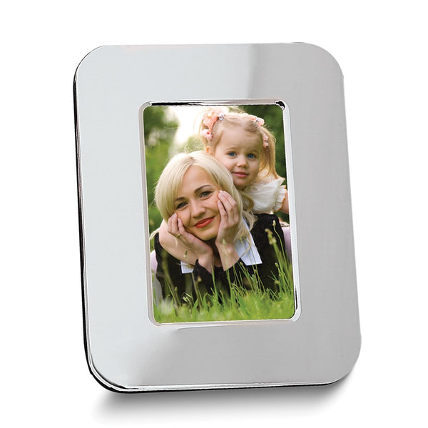 Nickel-plated Rounded Corners 5x7 Photo Frame