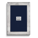 Bilaminate Sterling Silver Reed and Ribbon 7.5x9.5 Frame