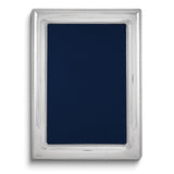 Bilaminate Sterling Silver Double Border Beaded 4x6 Frame