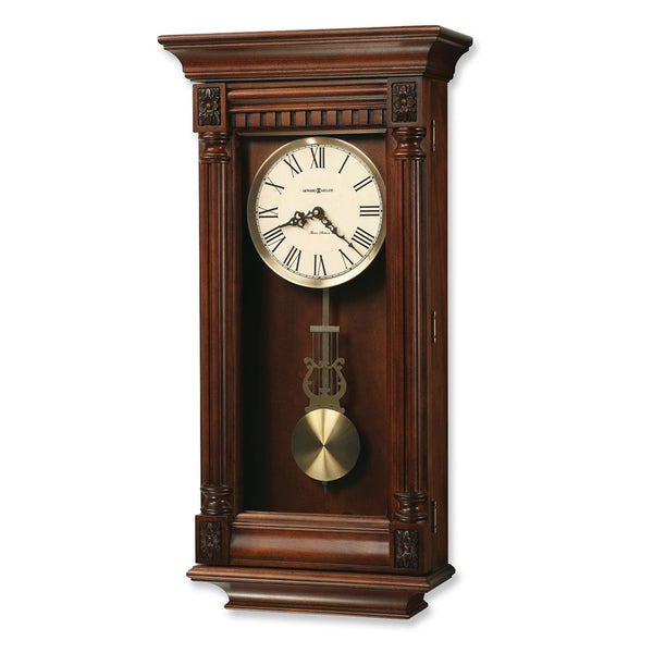 Howard Miller Lewisburg Cherry Finish Wood Quartz Chiming Wall Clock